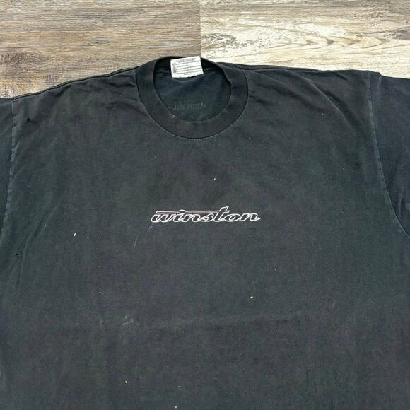 Vintage 90s Lee  Winston Cigarette Straight Up Mens XL Promo T-Shirt Worn In‎ - Picture 1 of 8